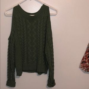 Cold shoulder aerie sweater